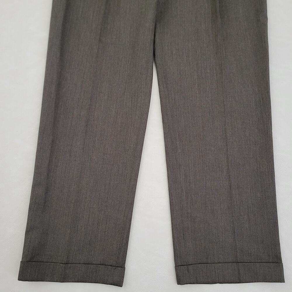 Brooks Brothers Pants Men 38x32 Brown Madison Fit 100% Wool Chino Trousers - Picture 8 of 11